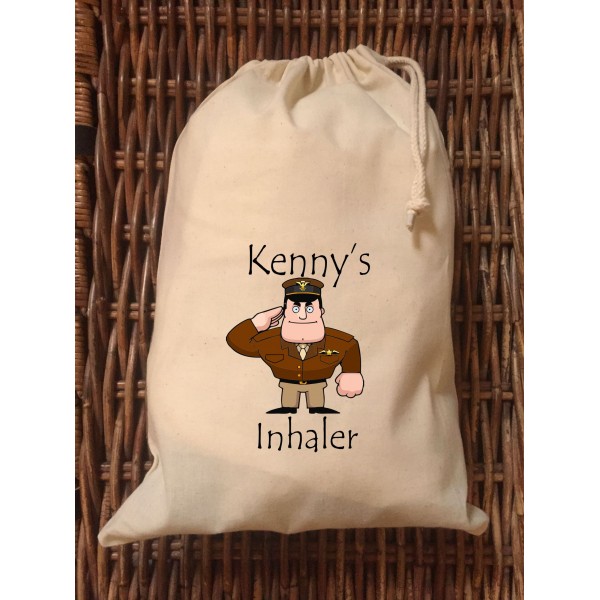 Personalised Inhaler Bag - Kenny Design